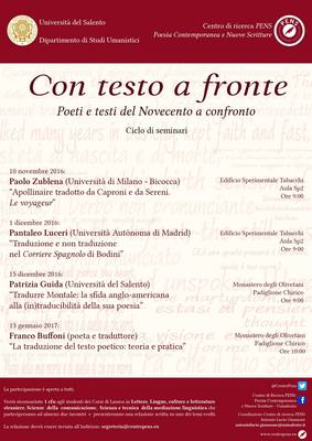 con testo a fronte